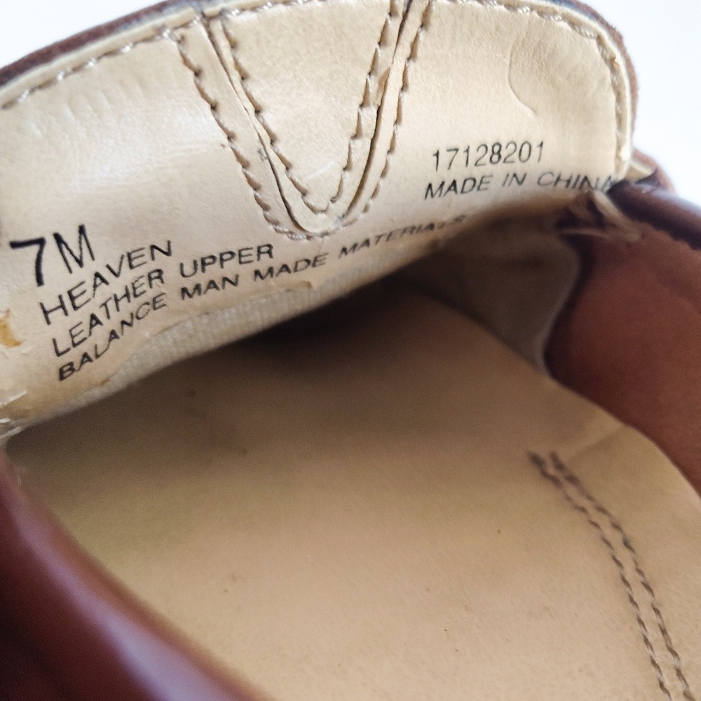 Naturalizer‎ Loafers 7 Leather Buckle Brown Classic Slip On Comfort Flats Shoes - Picture 8 of 11